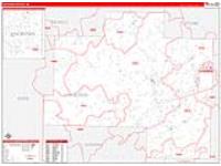 Van Buren, Ar Carrier Route Wall Map